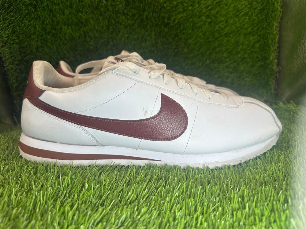 Nike Cortez DM4044-107 Athletic Sneaker Men's 12 White Leather Training Running